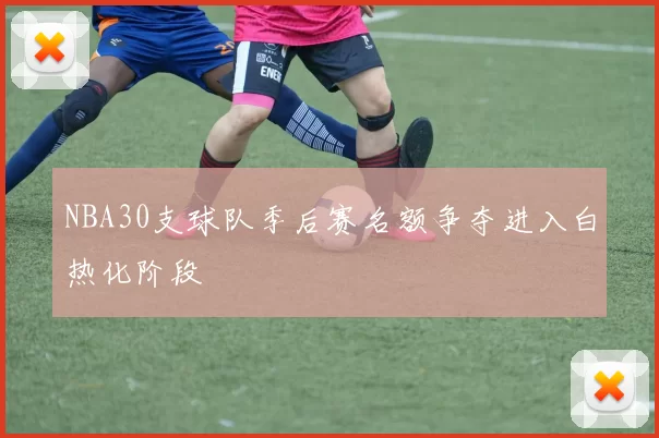NBA30支球队季后赛名额争夺进入白热化阶段